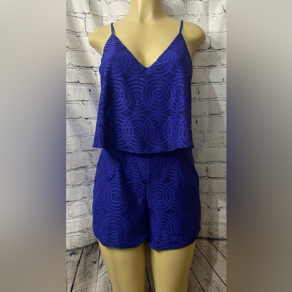 Lilly Pulitzer Blue Lace Jumpsuit - Picture 2 of 7